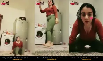 Türbanlı Öğretmen ifşa Mutfakta keko duruşlu yayın yaptı